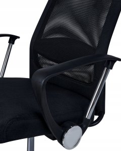 Krzesło biurowe Beliani Fotel biurowy Czarny PIONEER II 7