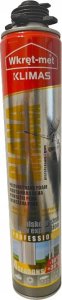 Quantec PIANA MONTAŻOWA PMPPLE-750 NISKOROZPRĘŻNA PUSZKA 750&nbsp;ml WKRĘT-MET KLIMAS 3