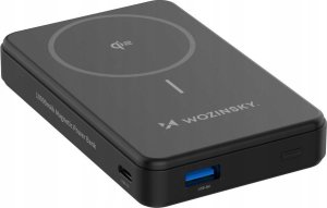 Wozinsky Powerbank Wozinsky WLWP-10KA0Y3S 22,5W PD Qi2 10000 mAh, z podstawką, 1x USB-A, 1x USB-C - czarny 3