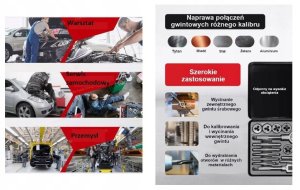 Bituxx Zestaw gwintowników i narzynek 16el. (M3-M12) w organizerze PU 10