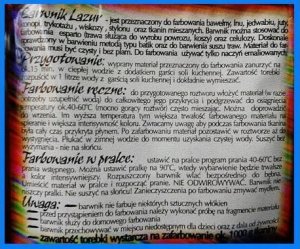 Lazur REKOL BARWNIK DO TKANIN ZIELONY 15g 4