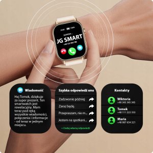 Smartwatch JG Smart Smartwatch Damski Zegarek - GPS Sport Wodoodporny Rozmowy SMS - Menu PL 12
