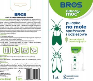 Bros Pułapka feromonowa na mole spożywcze i odzieżowe 1szt Bros Zielona Moc 2