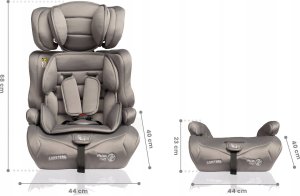 Fotelik samochodowy Caretero FOTELIK FALCON I-SIZE BLACK (76-150) 12