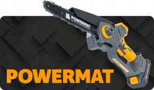 Piła łańcuchowa Powermat PIŁA ŁAŃCUCHOWA AKUMULATOROWA GAŁĘZIÓWKA MINI PILARKA 2x AKU 2AH ŁAŃCUCH 6