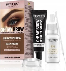 Revers REVERS Oh! My Brow Henna kremowa do brwi - jasny brąz 2
