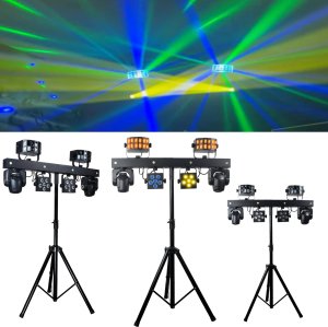 LIGHT4ME LIGHT4ME MT BAR 1 zestaw oświetleniowy multiefekt RGBW 4w1 głowica ruchoma efekt derby stroboskop par 3