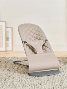 BabyBjorn BABYBJORN bouncer BLISS Woven Classic Quilt, sand grey, 006217 11