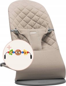 BabyBjorn BABYBJORN bouncer BLISS Woven Classic Quilt, sand grey, 006217 16