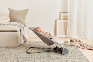 BabyBjorn BABYBJORN bouncer BLISS Woven Classic Quilt, sand grey, 006217 6
