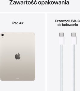 Tablet Apple iPad Air 11" 7 gen. 512 GB 5G Beżowy (MCG64HC/A) 2