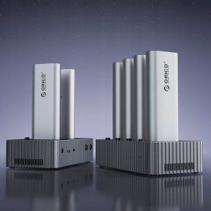 Stacja dokująca Orico Stacja dokująca do dysków z funkcją klonowania na 4x M.2 NVME - szara 5