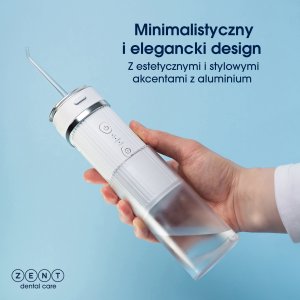 Irygator ZENT Irygator do zębów jamy ustnej Stream+ bezprzewodowy PRO 360 Różowy 18