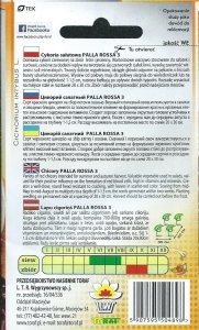 Toraf Nasiona warzyw | Cykoria Sałatowa Palla Rossa 3 | Opakowanie 5g 10