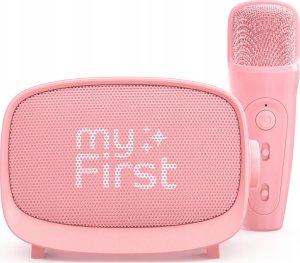 My First Głośnik Mikrofon Zestaw 2w1 Karaoke Na Bluetooth Aux Microsd Dla Dziecka / Myfirst Voice 2/ Różowy 3