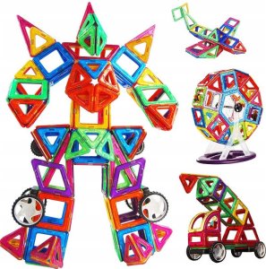 NoboKids Klocki Magnetyczne Konstrukcyjne Duże Panele 3D 2