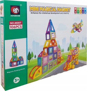 NoboKids Klocki Magnetyczne Konstrukcyjne Duże Panele 3D 4