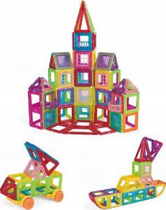 NoboKids Klocki Magnetyczne Konstrukcyjne Duże Panele 3D 7