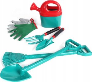 click4TOYS Zestaw Narzędzi Ogrodniczych Dla Dzieci Taczka Grabie Łopatka Szpadel 18 El 8