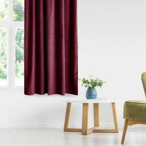 AmeliaHome AmeliaHome Zasłona VELVET styl klasyczny na taśmie 140x270 czerwona 11