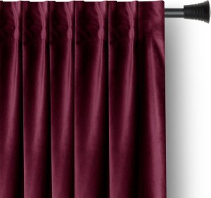 AmeliaHome AmeliaHome Zasłona VELVET styl klasyczny na taśmie 140x270 czerwona 4