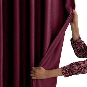AmeliaHome AmeliaHome Zasłona VELVET styl klasyczny na taśmie 140x270 czerwona 9