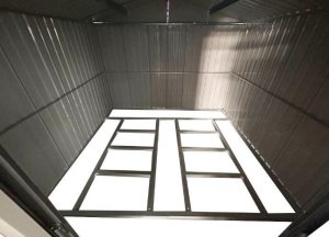 kontrast Domek metalowy na narzędzia blaszak, szopa 312x257x202 szary antracytowy 4