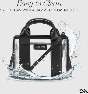 Casemate Case-Mate Micro Tote Bag - Wodoodporna torba na ramię (Midnight Black/Clear) 8