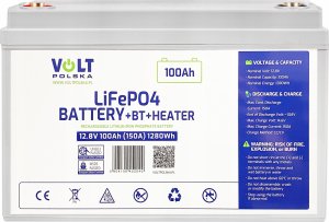AZO Digital Akumulator LiFePO4 12,8V 100 Ah (150A) + BMS + BLUETOOTH + MATA GRZEWCZA 6