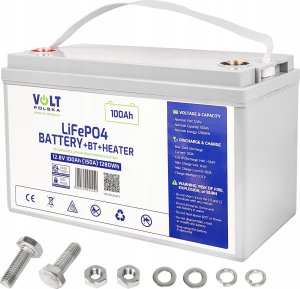 AZO Digital Akumulator LiFePO4 12,8V 100 Ah (150A) + BMS + BLUETOOTH + MATA GRZEWCZA 9