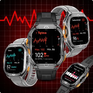 Smartwatch JG Smart SMARTWATCH MĘSKI GPS ZEGAREK MENU POLSKIE ROZMOWY ZDROWIE SMART WATCH SPORT 13