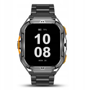 Smartwatch JG Smart SMARTWATCH MĘSKI GPS PŁYWANIE WODOODPORNY SEN ROZMOWY SMART WATCH + 2 PASKI 4