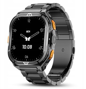 Smartwatch JG Smart SMARTWATCH MĘSKI GPS PŁYWANIE WODOODPORNY SEN ROZMOWY SMART WATCH + 2 PASKI 5