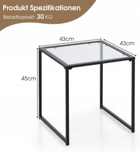 DLGTP Okrągły stolik ogrodowy SAONA, metalowy, Ø 70 cm 11