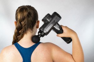 Fitness King Pistolet masujący do masażu i regeneracji ciała pleców masażer punktowy 3