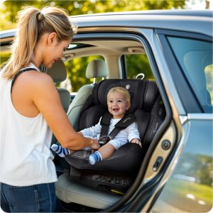 Fotelik samochodowy Nukido Fotelik samochodowy Aero Line czarny 0-36 kg ISOFIX 12
