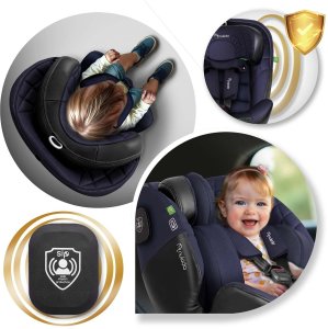 Fotelik samochodowy Nukido Fotelik samochodowy Aero Line czarno-granatowy 0-36 kg ISOFIX 13