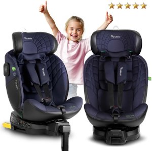 Fotelik samochodowy Nukido Fotelik samochodowy Aero Line czarno-granatowy 0-36 kg ISOFIX 2