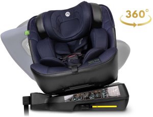 Fotelik samochodowy Nukido Fotelik samochodowy Aero Line czarno-granatowy 0-36 kg ISOFIX 5