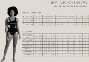 Speedo Damski strój kostium kąpielowy Spdscu Aquanite AF rozmiar 32/8 7