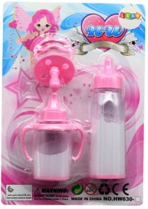 LeanToys Zestaw Dla Niemowlaka Lalki Butelki Znikające Mleko Smoczek LEAN TOYS 4