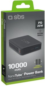 Powerbank SBS Mobile SBS TEBB10000HDPD20K bank mocy Litowo-polimerowy (LiPo) 10000 mAh Czarny 2