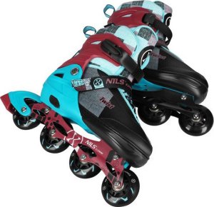 Rolki Nils Extreme NA13810 rekreacyjne regulowane turkusowe r. 39-42 6