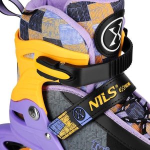 Rolki Nils Extreme NA13810 rekreacyjne regulowane fioletowe r. 39-42 4
