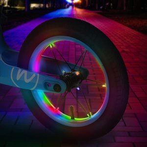 Rowerek biegowy NILS Fun Rowerek biegowy dziecięcy Nils Fun RB901 pompowane koła led 12'' niebieski 90x50x41cm 3
