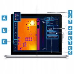 Mileseey KAMERA TERMOWIZYJNA PCBA ANALIZA LUTOWNICZA DIAGNOSTYKA ELEKTRONIKI PC APP 12