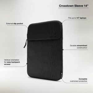 Etui Incase Incase Crosstown Sleeve with Woolenex - Pokrowiec z kieszenią MacBook Pro 14" (M4/M3/M2/M1/2024-2021) (Black) 6