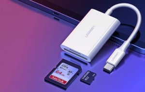 Czytnik Ugreen Czytnik kart USB-C 2w1 Ugreen CM265 (biały) 5