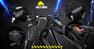 WildMan WILDMAN Etui/uchwyt na hulajnogę GD6X    Plus sakwa na ramę czarna/black 7