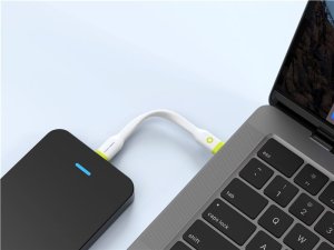 Kabel USB Mobile Origin USB-C - USB-C 0.1 m Biały (COMC-USBC-WHT) 2